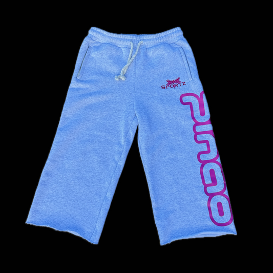 GREY OVERSIZED CUT OFF SWEATS