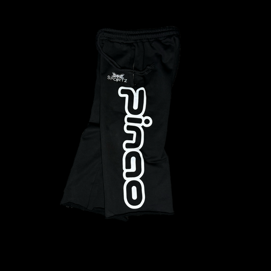 BLACK OVERSIZED CUT OFF SWEATS