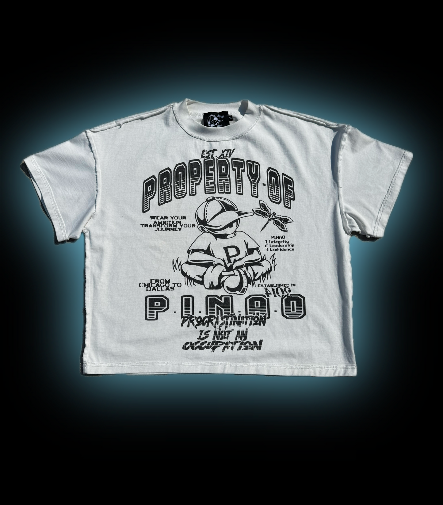 WHITE PROPERTY REVERSE TEE