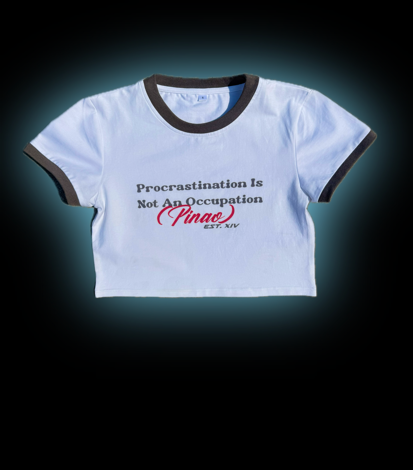 GREY CROPPED BABY TEE