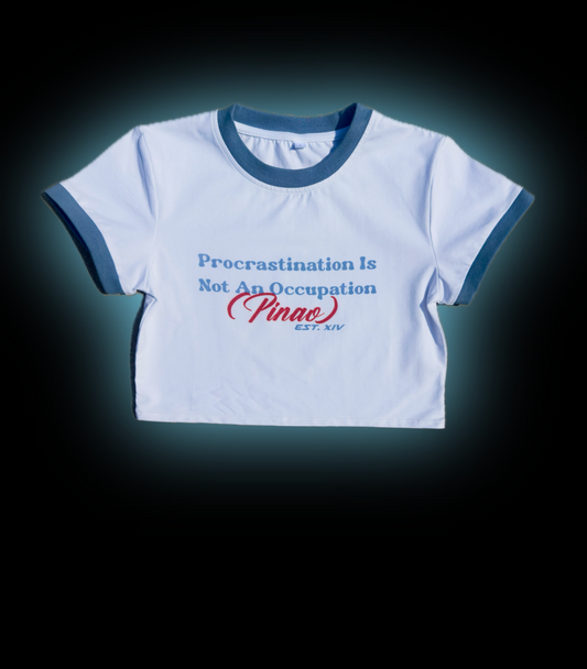 BLUE CROPPED BABY TEE