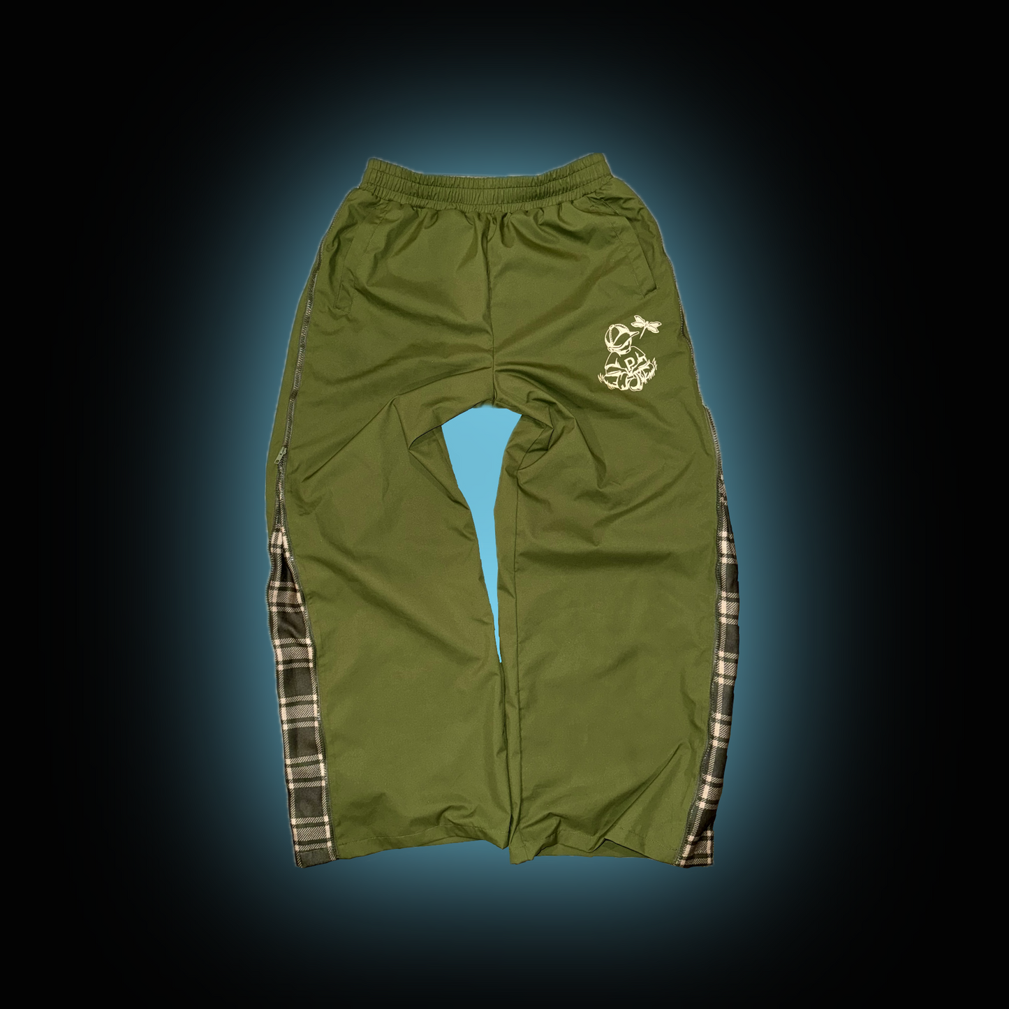 GREEN WINDBREAKER PANTS