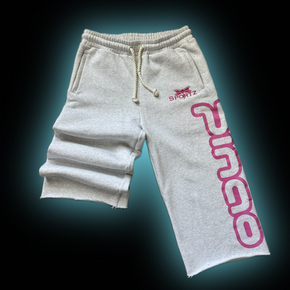 GREY OVERSIZED CUT OFF SWEATS