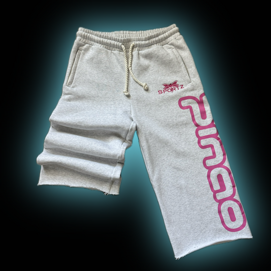 GREY OVERSIZED CUT OFF SWEATS