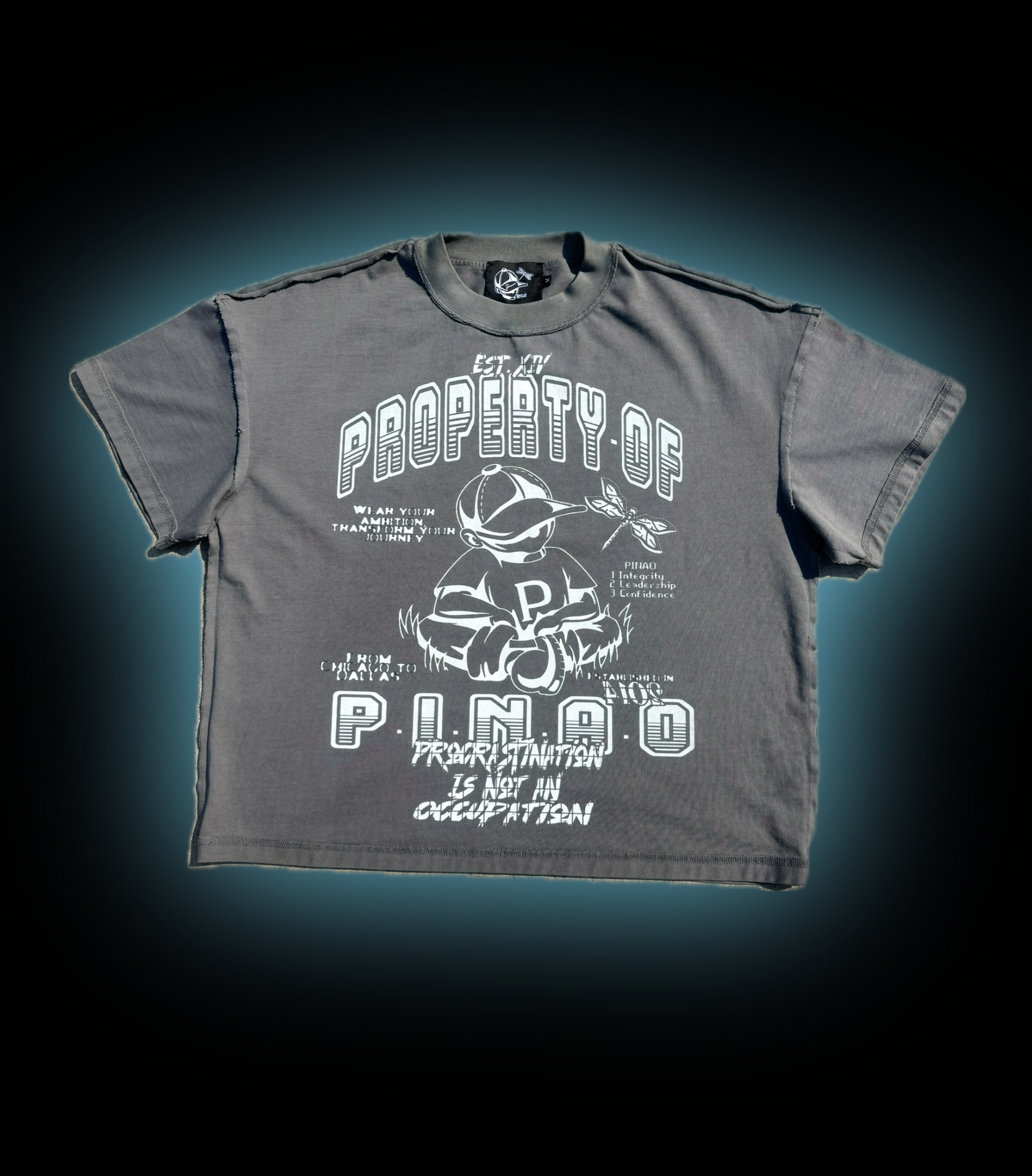 GREY PROPERTY REVERSE TEE