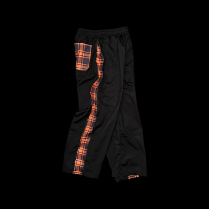 BLACK WINDBREAKER PANTS