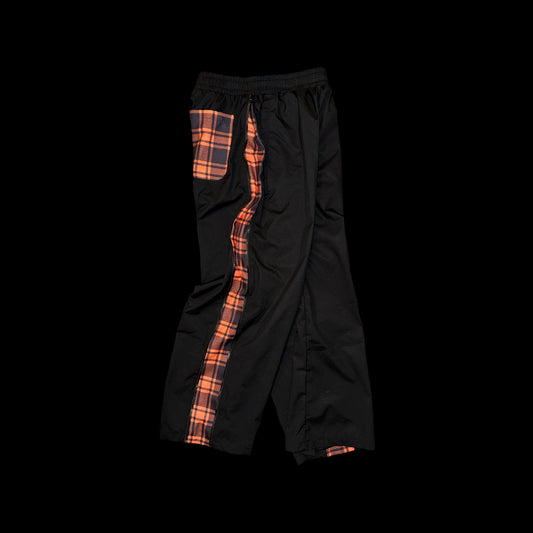 BLACK WINDBREAKER PANTS