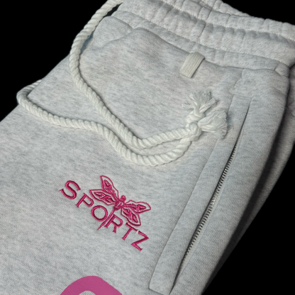 GREY OVERSIZED CUT OFF SWEATS