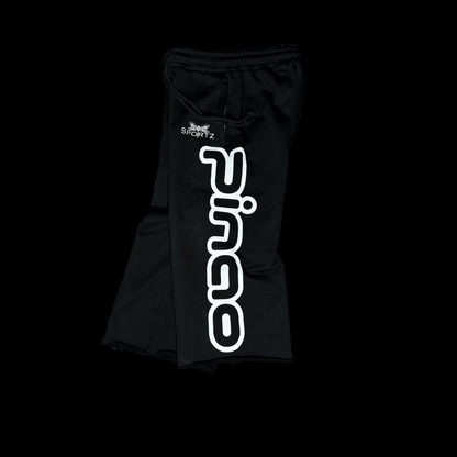 BLACK OVERSIZED CUT OFF SWEATS